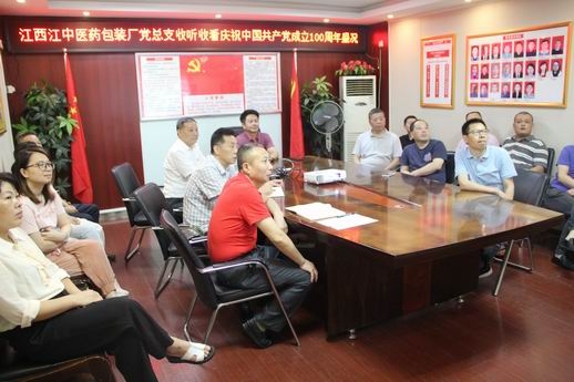 组织党员收看庆祝中国共产党成立100周年大会盛况